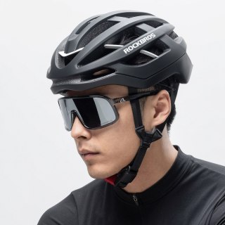 Kask ochronny rowerowy HC-58BK-L 58-61 cm - czarno-szary