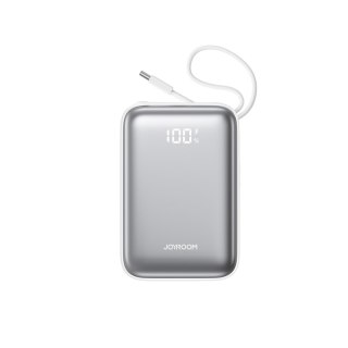 Powerbank 20000mAh 22.5W USB-C z podwójnym kablem - biały