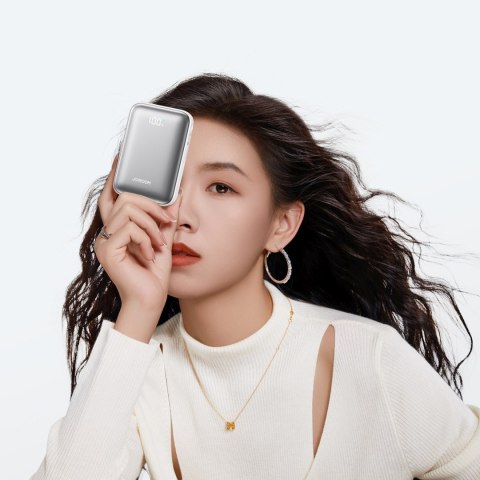 Powerbank 20000mAh 22.5W USB-C z podwójnym kablem - biały