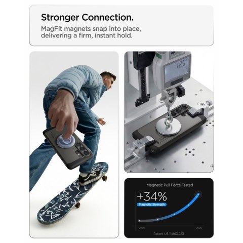 Etui pokrowiec case na Samsung Galaxy S26 Ultra Tough Armor Mag MagSafe - szare