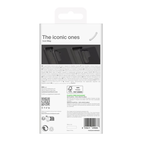 Etui silikonowe case do Samsung Galaxy S25 Icon Mag MagSafe - czarny