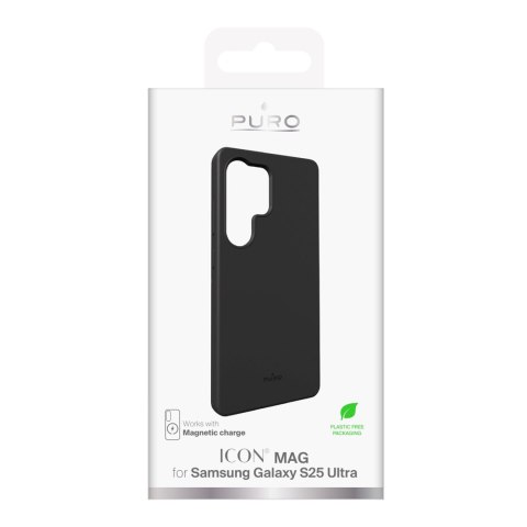 Etui silikonowe case do Samsung Galaxy S25 Ultra Icon Mag MagSafe - czarny