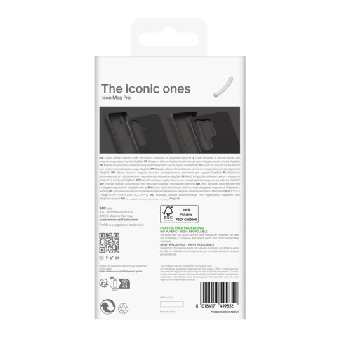 Etui silikonowe case do Samsung Galaxy S25 Ultra Icon Mag MagSafe - czarny