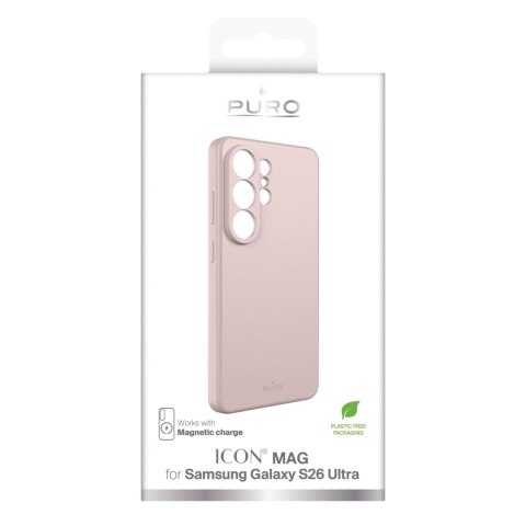 Etui silikonowe na Samsung Galaxy S26 Ultra ICON MAG MagSafe - różowe
