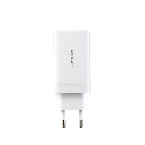 Ładowarka sieciowa USB-C USB-A GaN 65W z kablem USB-C 100W 1.2m - biała