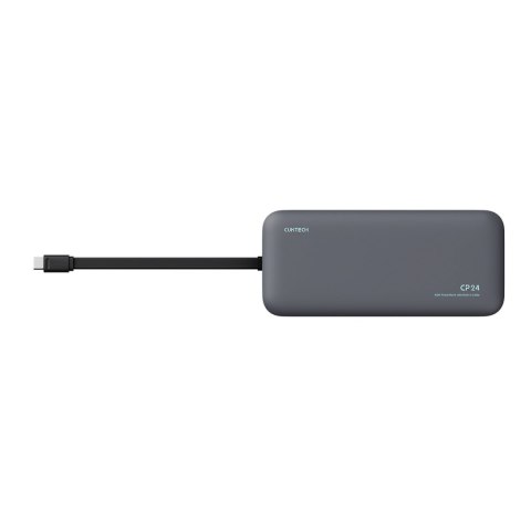 Powerbank 20000mAh USB-A USB-C ze zintegrowanym kablem 40W - szary