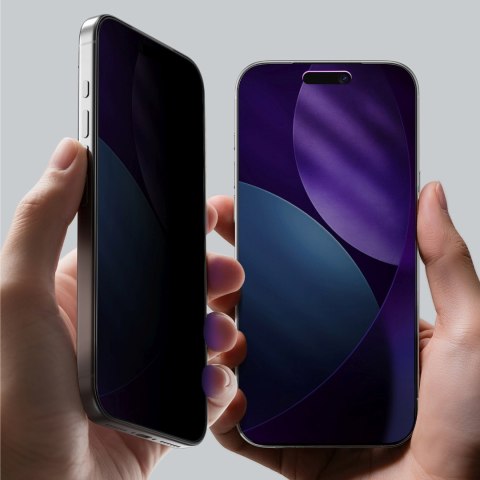 Szkło hartowane prywatyzujące na iPhone 17 Pro Titan Privacy FusionFilter 7