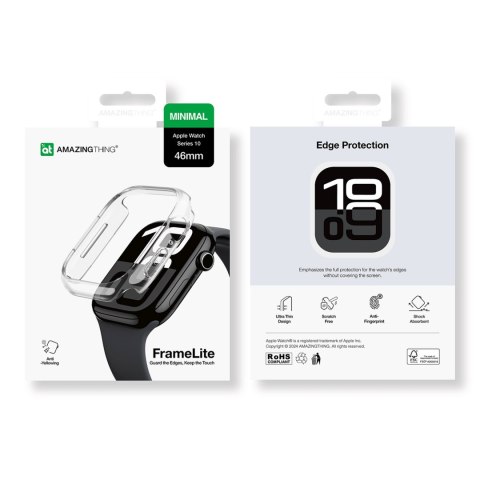 Etui pokrowiec do zegarka Apple Watch 46mm Minimal Case - przezroczyste