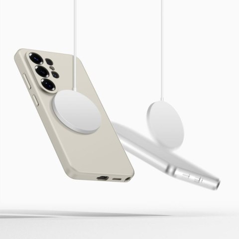Etui pokrowiec na Samsung Galaxy S26 Ultra Silicone MagSafe - beżowy