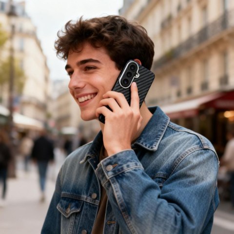 Etui pokrowiec na Samsung Galaxy S26 - czarno srebrny