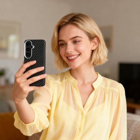 Etui pokrowiec na Samsung Galaxy S26 - czarno srebrny