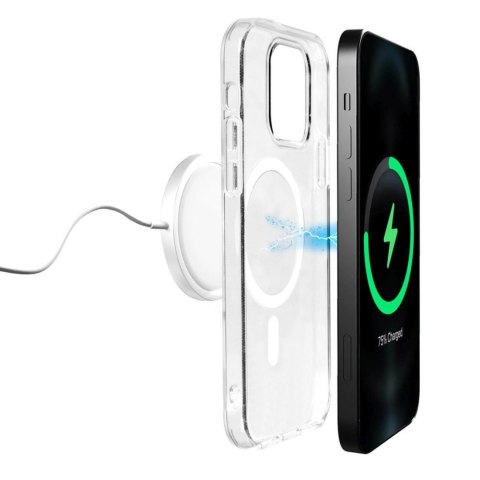 Etui silikonowe do iPhone 14 Pro Lite Mag MagSafe - przezroczyste