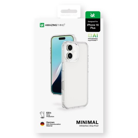 Etui silikonowe do iPhone 16 Plus Minimal Case - przezroczyste