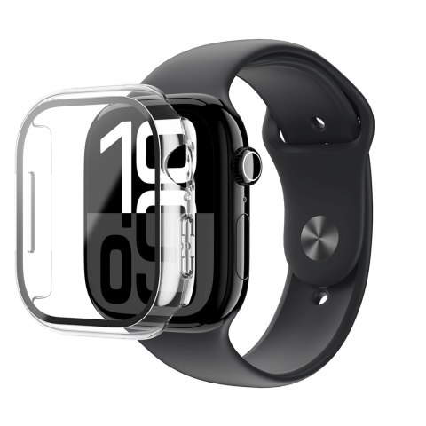 Etui ze szkłem hartowanym do Apple Watch 46mm Radix Glass - przezroczyste