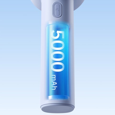 Mini wentylator wiatrak przenośny 5000mAh LED - niebieski