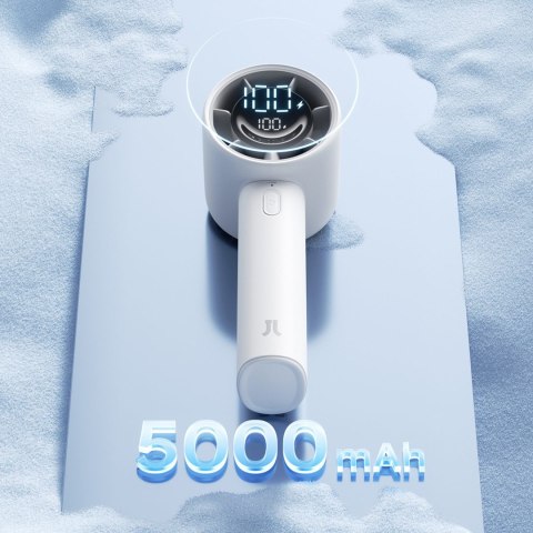 Mini wentylator wiatrak przenośny 5000mAh LED - szary