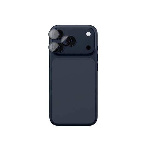 Szkło na aparat do iPhone 17 Pro / Pro Max z niebieską ramką aluminiową Lens Glass