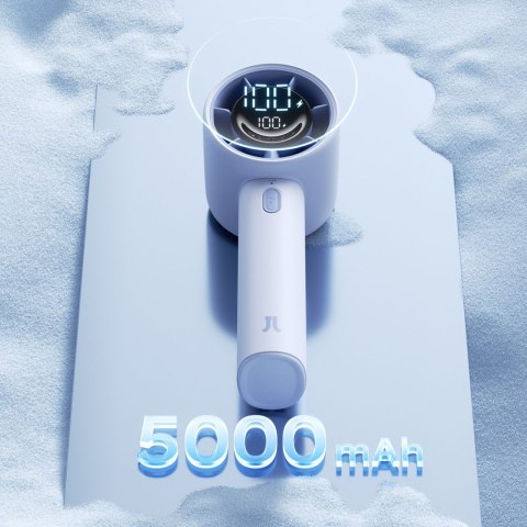 Mini wentylator wiatrak przenośny 5000mAh LED - niebieski