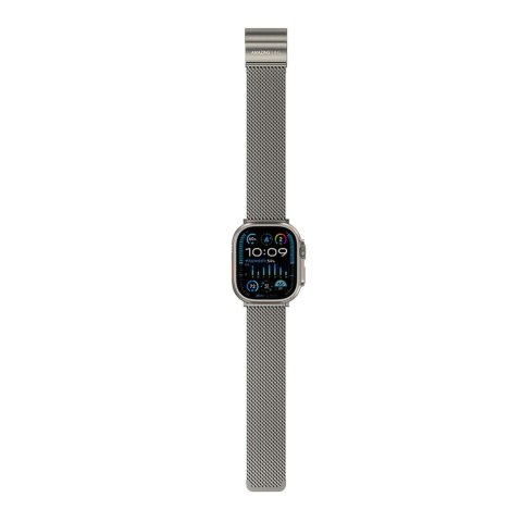 Pasek tytanowy na AppleWatch 38/40/41/42/44/45/46/49 mm - srebrny