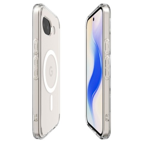 Etui pokrowiec na Google Pixel 10A Ultra Hybrid Mag MagSafe - przezroczysto białe