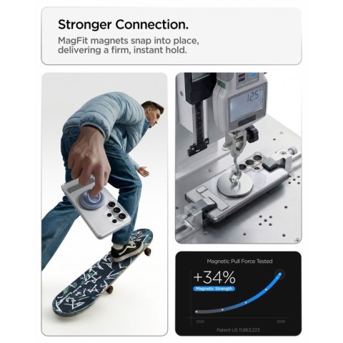 Etui pokrowiec na Samsung Galaxy S26 Ultra Ultra Hybrid S Mag MagSafe - przezroczysto biały