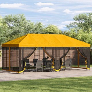 Altana z bokami 6 x 3 m żółty Poliester i Stal 190