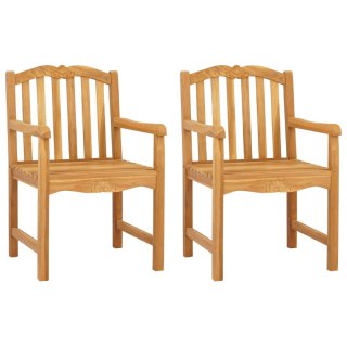 Krzesło Ogrodowe 2 pcs naturalny 58 x 60 x 93 cm