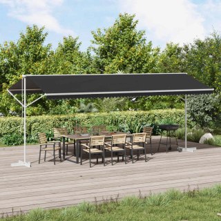 Markiza wolnostojąca antracytowy 6 x 3 m Poliester