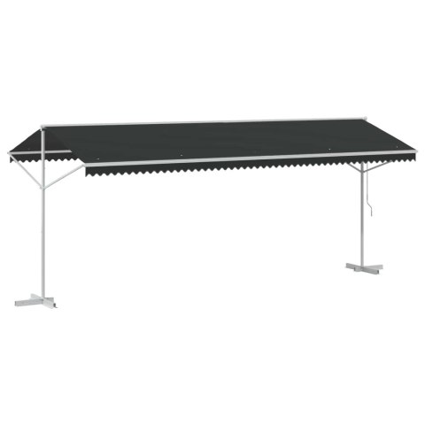 Markiza wolnostojąca antracytowy 6 x 3 m Poliester