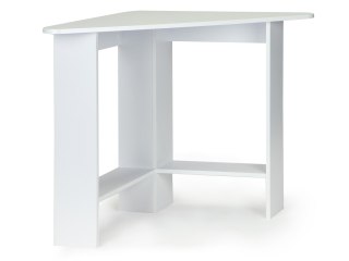 Nowoczesne biurko komputerowe narożne białe ModernHome
