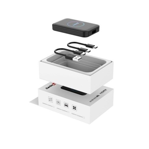 Carlinkit Adapter bezprzewodowy Lite S HDMI 4GB+32GB Android Auto/Carplay dla radioodtwarzaczy samochodowych czarny (OUTLET)