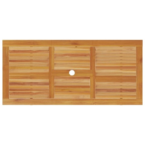 Zestaw do jadalni w ogrodzie 5 pcs Brązowy Lite Drewno Akacji