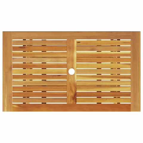 Zestaw do jadalni w ogrodzie 5 pcs Brązowy Lite Drewno Akacji