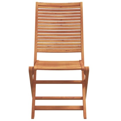 Zestaw do jadalni w ogrodzie 5 pcs Brązowy Lite Drewno Akacji