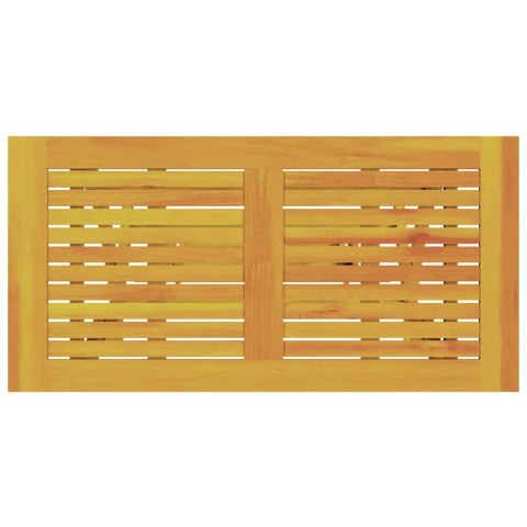 Zestaw do jadalni w ogrodzie 5 pcs Brązowy Lite Drewno Akacji