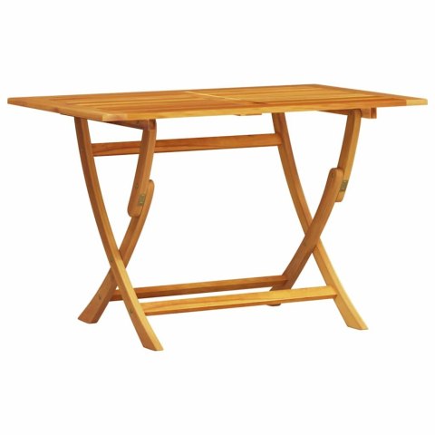 Zestaw do jadalni w ogrodzie 7 pcs Brązowy Lite Drewno Akacji