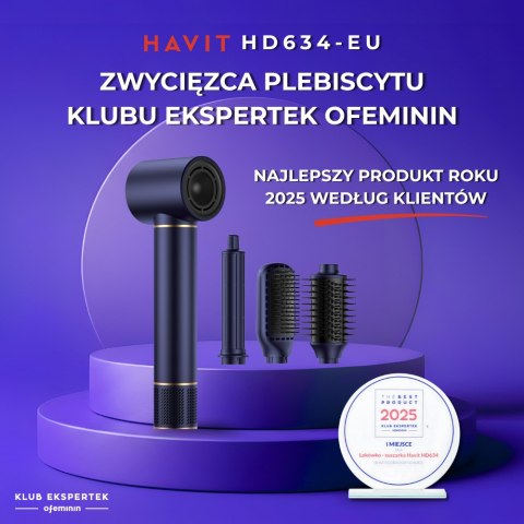 Suszarka do włosów Havit HD634-EU (niebieski) (WYPRZEDAŻ)
