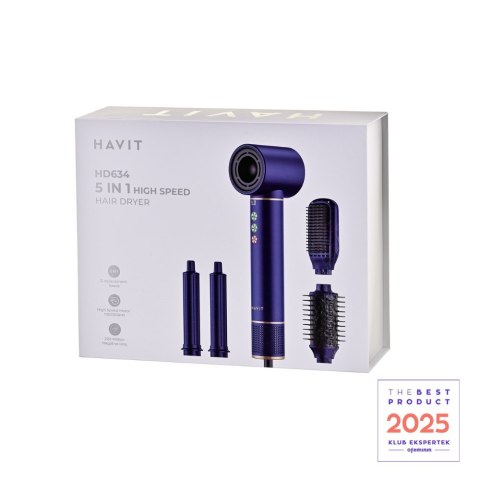 Suszarka do włosów Havit HD634-EU (niebieski) (WYPRZEDAŻ)