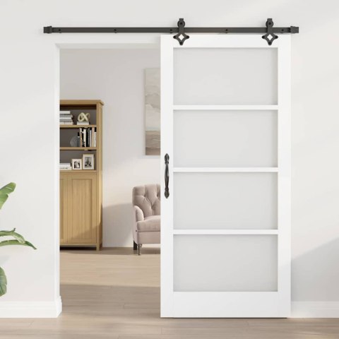 Drzwi przesuwne ORKDAL Biały i czarny 93 x 202 cm