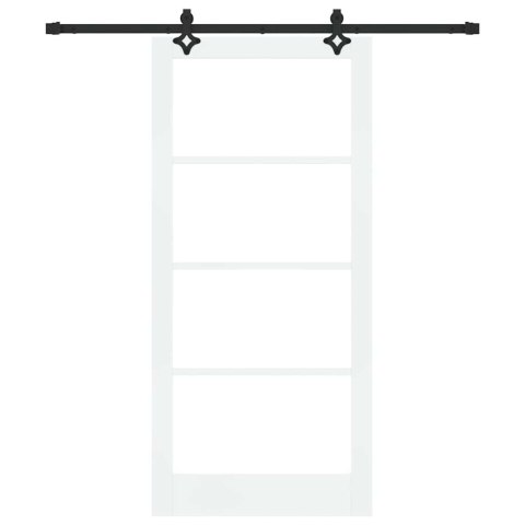 Drzwi przesuwne ORKDAL Biały i czarny 93 x 202 cm