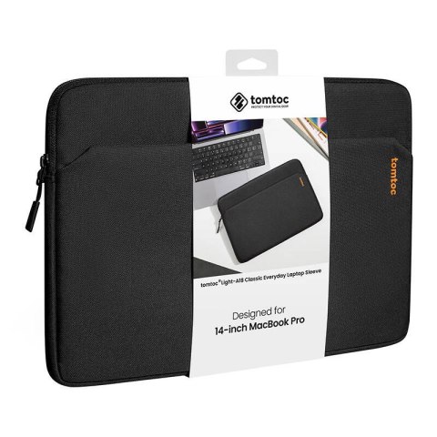 Etui TOMTOC Light-A18 na laptopa 14" (czarne)