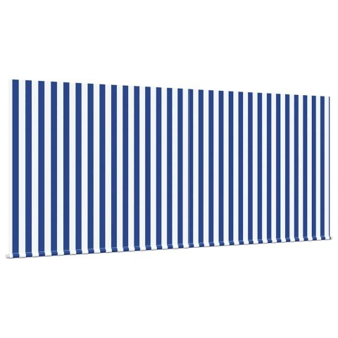 Markiza zwijana Niebieski i biały 300 x 200 cm