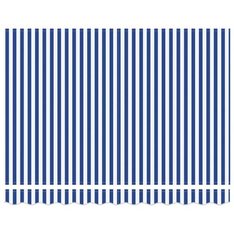 Markiza zwijana Niebieski i biały 300 x 200 cm