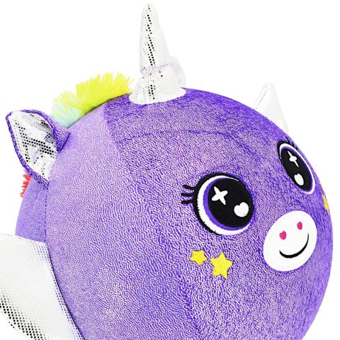 PIŁKA EMOJI 23CM JEDNOROŻEC FIOLETOWA