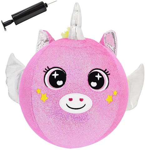 PIŁKA EMOJI 23CM JEDNOROŻEC RÓŻOWA