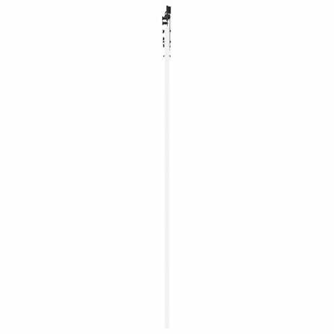 Drzwi przesuwne Biały 93 x 232 cm Lite drewno sosnowe i szkło