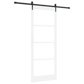 Drzwi przesuwne Biały i czarny 93 x 232 cm