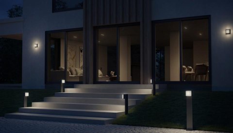 Oprawa ogrodowa bez czujnika ruchu i zmierzchu STEINEL GL 80 C 600 Bluetooth Mesh 9W 719lm 3000K IP44 IK03 230V antracyt / alumi
