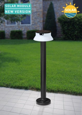 SANTINA 800 SPIKE BLACK SOLAR LED O150 PIR 4K OPAL REFL.