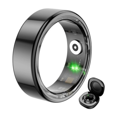 Smartring COLMI R02 rozmiar 11 20.3mm (czarny) + etui ładujące